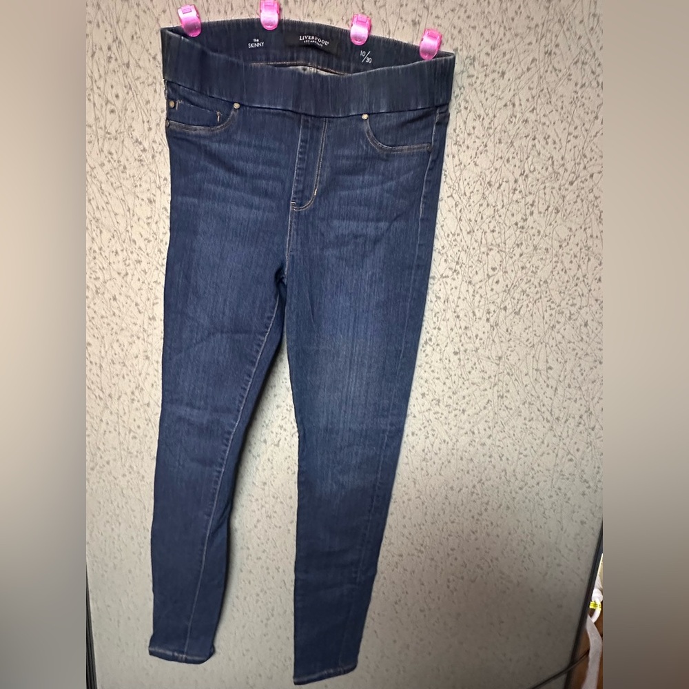 Liverpool Dark Blue Women's Jeggings